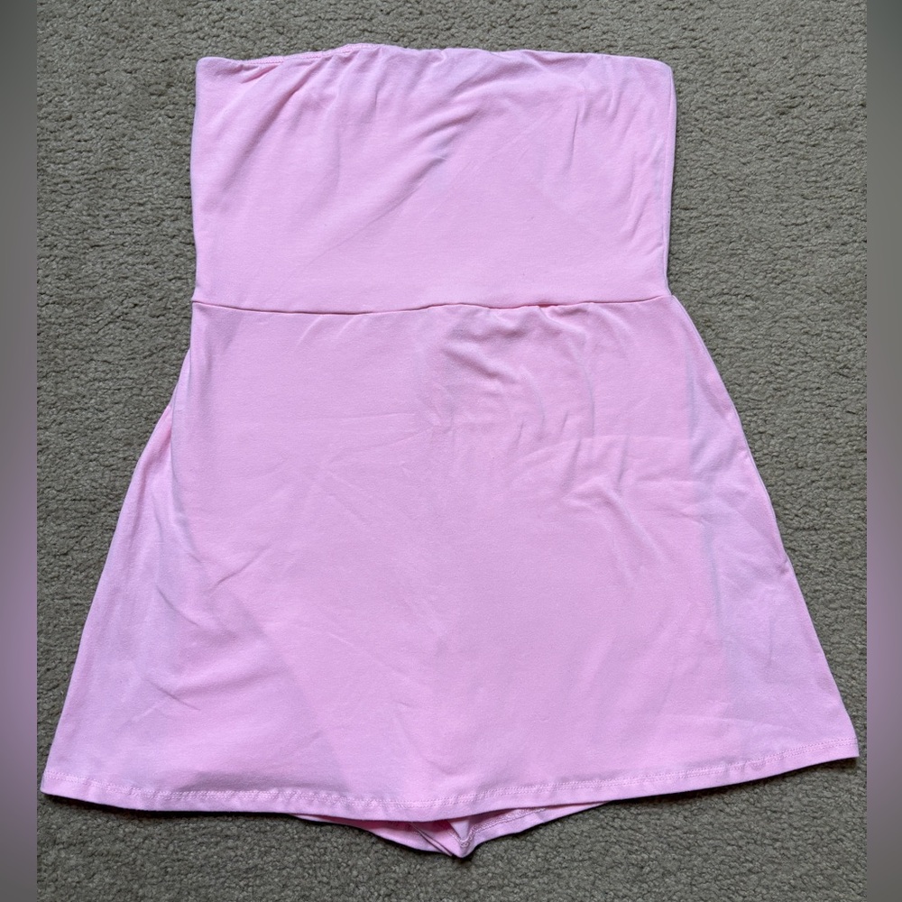 Pink Tube Dress w/ Shorts